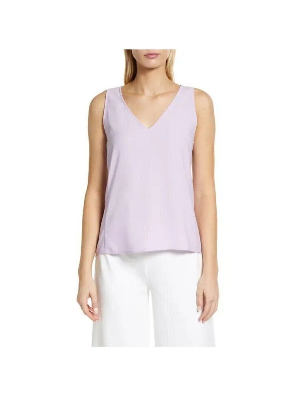 NORDSTROM Bnwot Women Purple Tank Top New V Neck